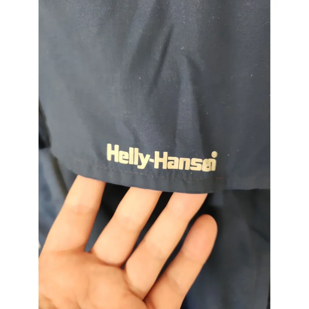 Helly Hansen Women's Dark Blue Full-Zip Windbreaker-style Jacket Size L